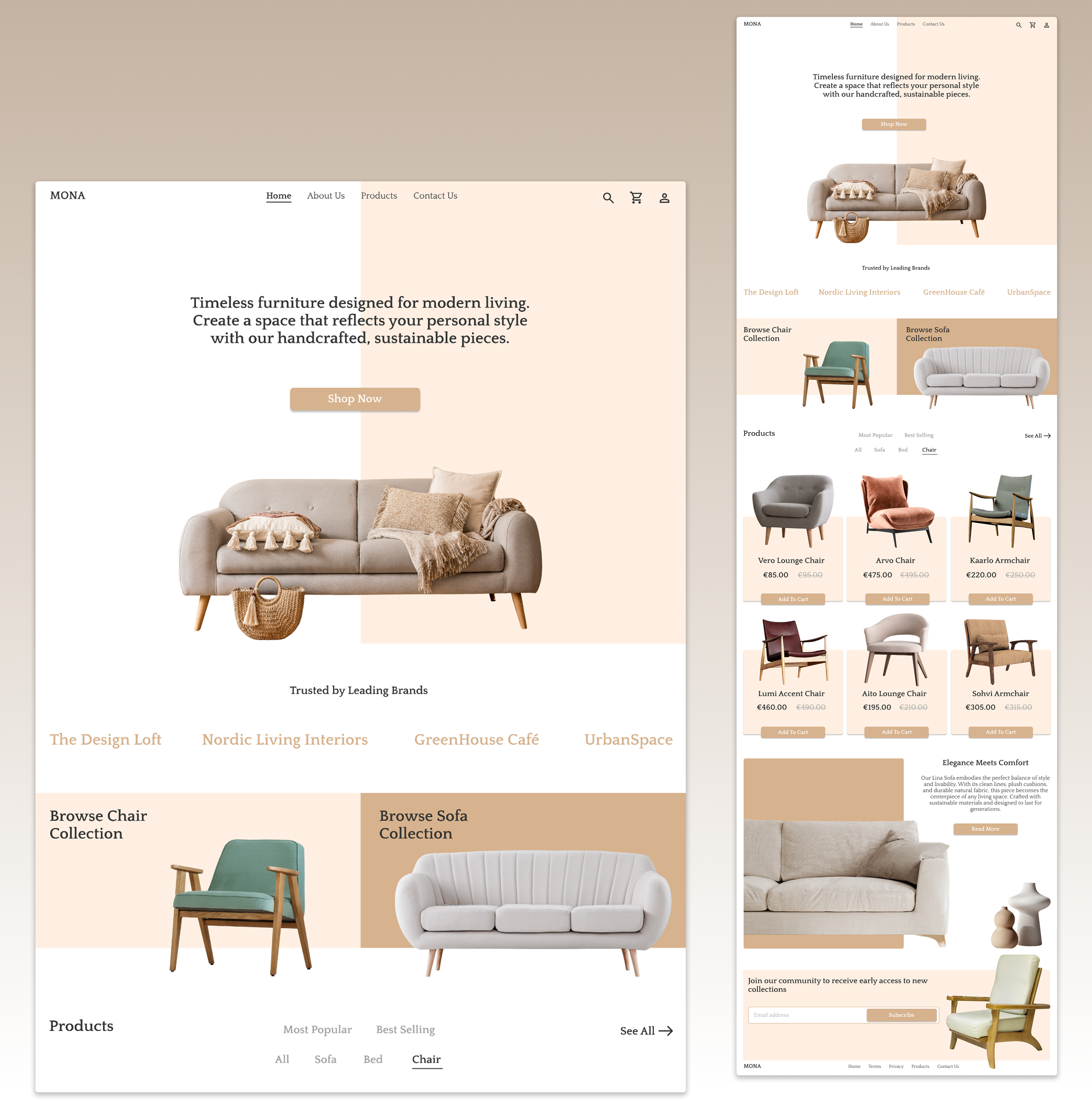 Furniture Store Website