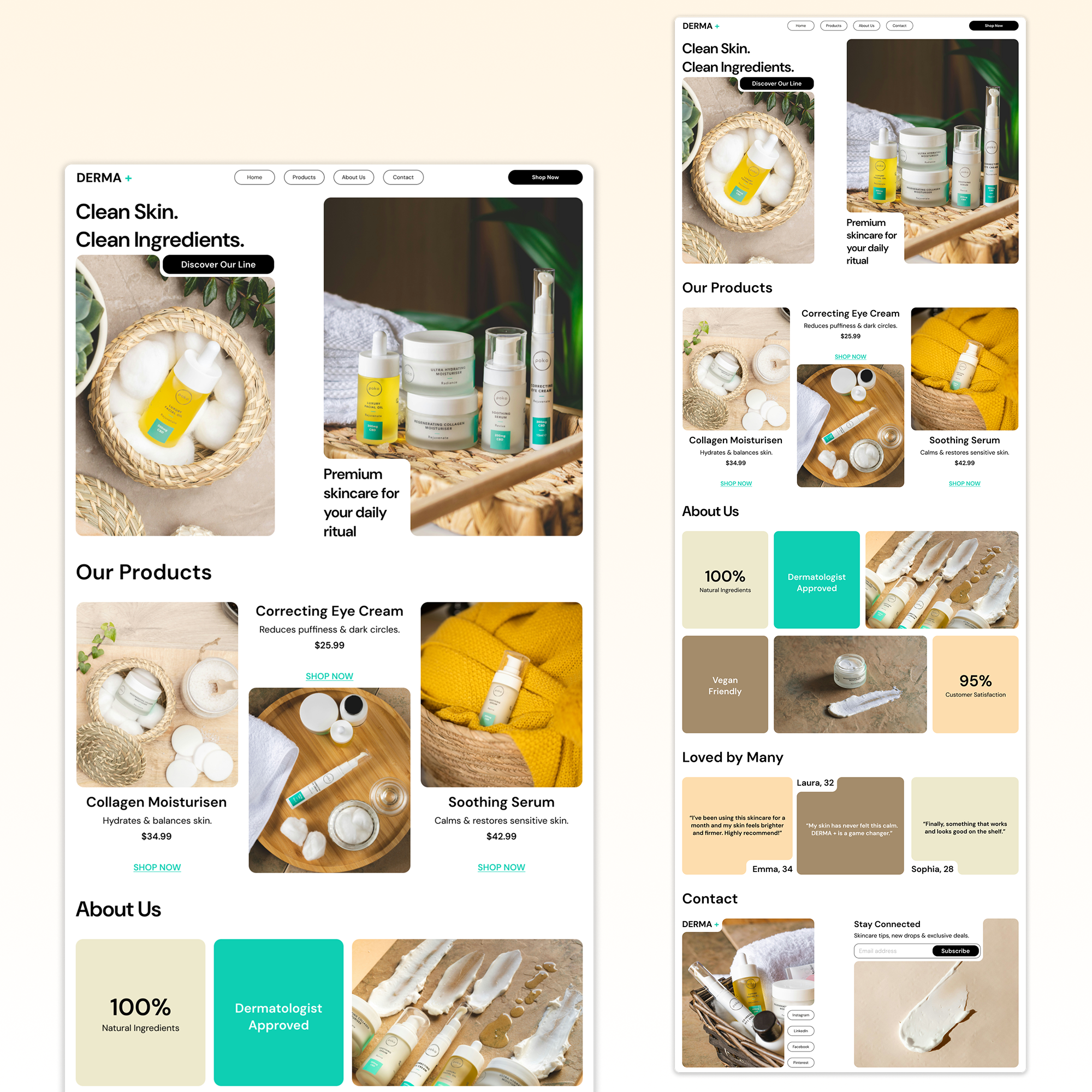 Skincare Brand Website